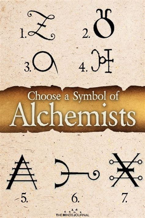 Find Out Your Current Lifes Challenge Choose A Symbol Of Alchemists