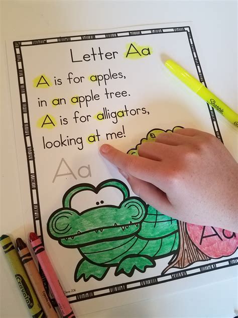 Alphabet Poems For Shared Reading Preschool Letters Alphabet