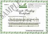 Images of Termite Warranty Certificate