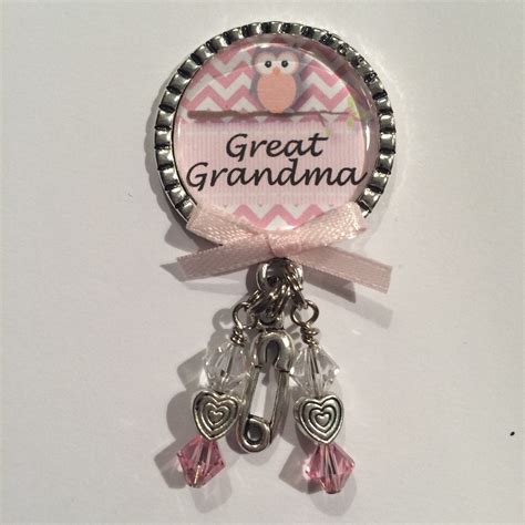 Great Grandma Pin Baby Personalized T Owl Baby Shower