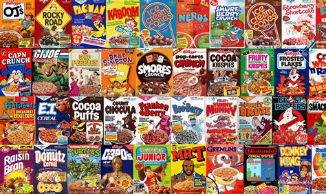Retro Cereal Boxes Wallpaper I Made Looks Best Tiled Or Centered