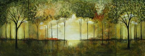 Abstract Landscape Forest Large Painting Original Art