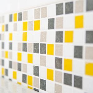 Full frame mosaic texture in black yellow grey and white. Yellow, grey, white | Glass mosaic tiles, Yellow bathrooms