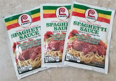 LAWRY S Spaghetti Sauce Spice Seasonings Original Style 1 5 Oz