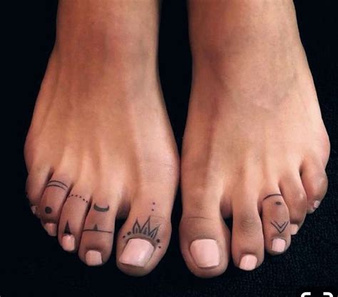Small Foot Tattoos Foot Tattoos For Women Tattoos For Guys Toe Ring