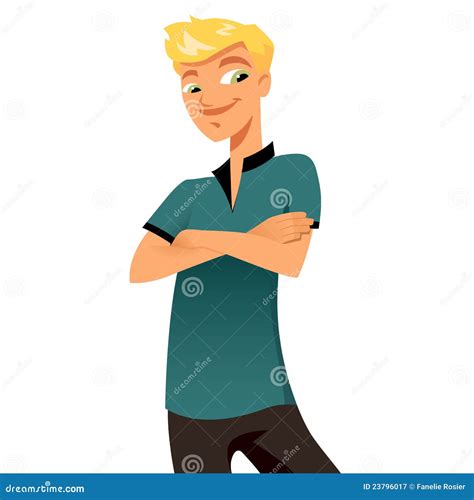 Happy Teen Boy Stock Vector Illustration Of Arms Handsome 23796017