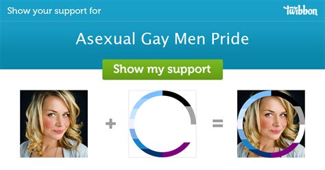 Asexual Gay Men Pride Support Campaign Twibbon