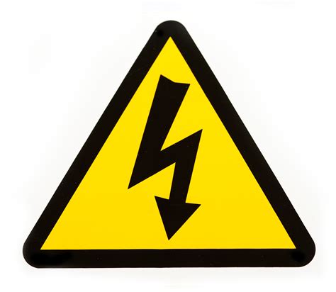 Electrical Safety Symbols Clip Art Electricity Warning Sign Vector My