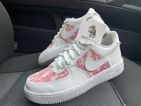 Floral custom air force 1 sneakers are a popular choice for many, but especially amongst our female community. CUSTOM PINK DIOR X 20 AIR FORCE 1 - Derivation Customs ...