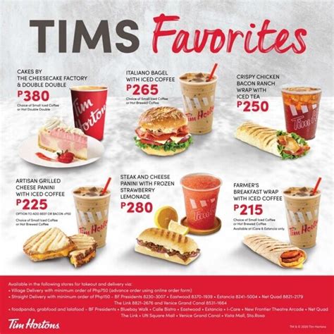 Tim Hortons Food At 10000 From National Capital Region Ncr