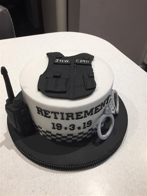 Police Cake Police Birthday Cakes Retirement Cakes Birthday Baking