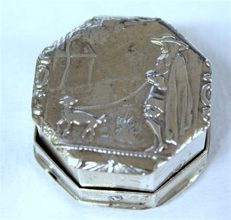 Dutch .833 fine Silver or Pill Box