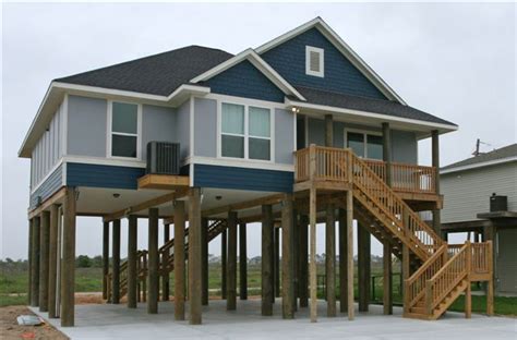 The foundations for these home designs typically utilize pilings, piers, stilts or cmu block walls to raise the home off grade. Pictures of homes on pilings, landscaping services ...