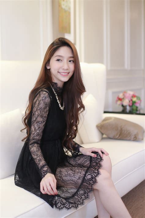 Mayuki Womens Sheer Lace Dress With High Collar Japanesekorean Fashion Ebay