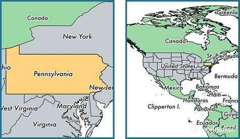 Where Is Pennsylvania State Where Is Pennsylvania Located In The