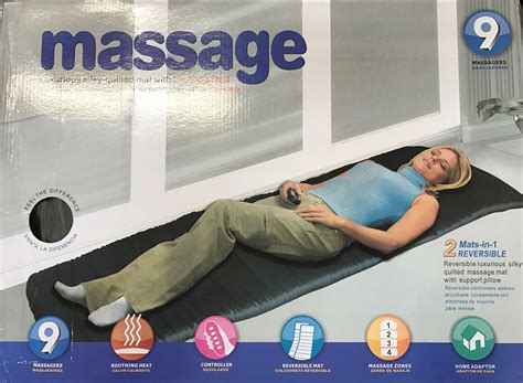 massage mattress full body heated massager mat remote control cushion foldable ebay