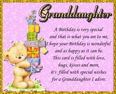Happy Birthday S For Granddaughter Animated  Images