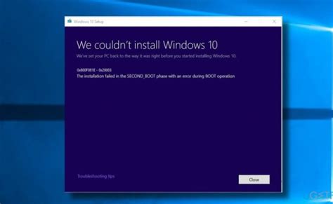 We Couldnt Install Windows 11 Error Fix The Installation Failed Safe Os