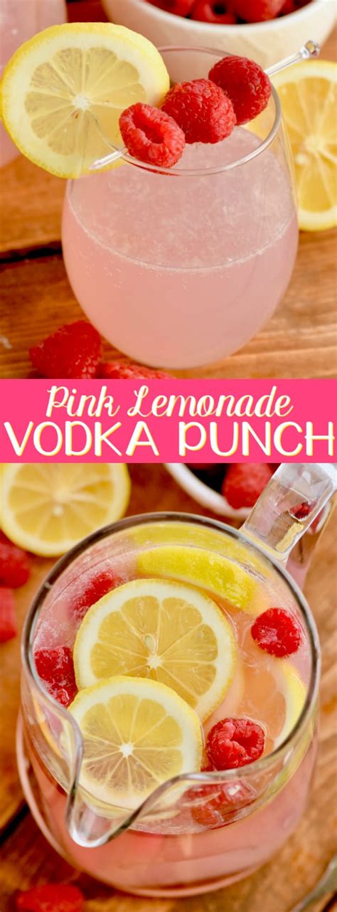 Pour two teaspoons of reserved vodka over the crushed ice. Pink Lemonade Vodka Punch - Shake Drink Repeat
