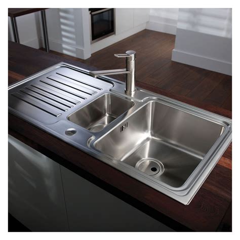 Abode APEX 150 Stainless Steel Sink Modern Kitchen Sinks Stainless
