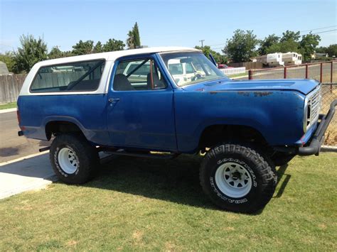 1974 Dodge Ramcharger Smog Exempt 4x4 For Sale In Bakersfield Ca