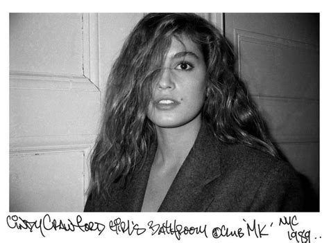 Cindy Crawford Club Mk From A Unique Collection Of Black And White