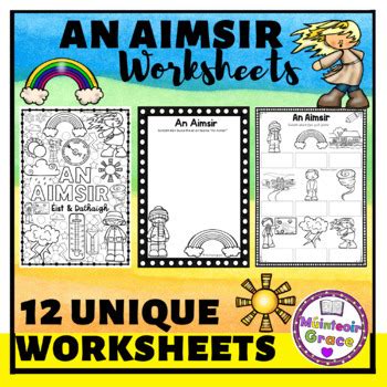 An Aimsir Gaeilge Worksheet Pack By Muinteoir Grace Tpt