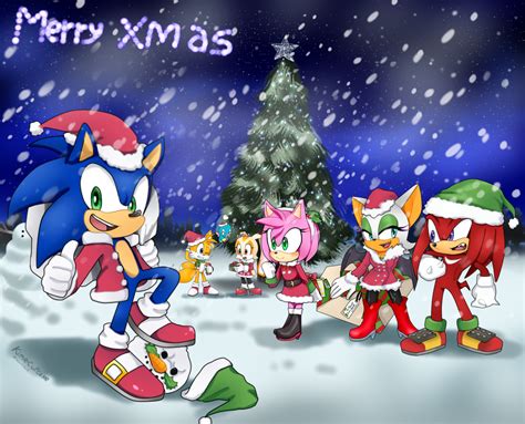Merry Chrismas Sonic The Hedgehog By Kime Cupcake On Deviantart