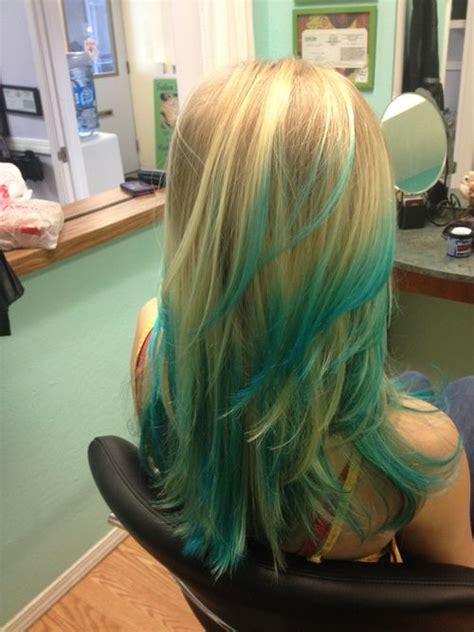 Turquoise Hair Tumblr Hair Styles Turquoise Hair Long Hair Color