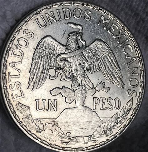 Moneda 1 Peso Caballito 1914 Mexico Plata Excen Original 3366000