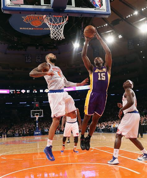 Andre drummond, who had 20 points and 11 rebounds saturday, took only three shots and had three points and 10 boards. Los Angeles Lakers v New York Knicks - Zimbio