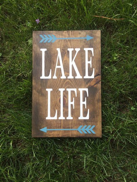 Front Porch Sign Lake Life Sign Lake House Decor Custom Lake Sign