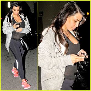 Kim Kardashian Gives First Real Glimpse Of Her Pregnancy Curves In