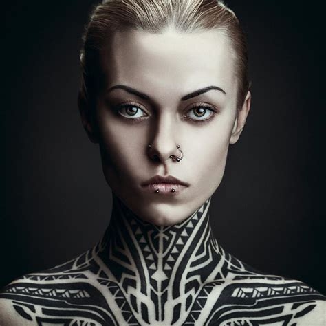 Serious Look Neck And Shoulders Tribal Tattoo Best Tattoo Ideas Gallery