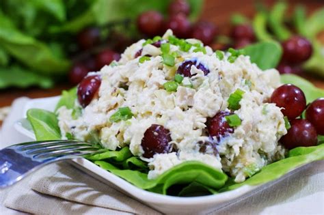 Top chicken salad grapes recipes and other great tasting recipes with a healthy slant from sparkrecipes.com. Pina Colada Chicken Salad with Grapes | The Kitchen is My ...