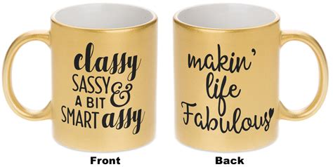 Sassy Quotes Metallic Gold Mug Youcustomizeit