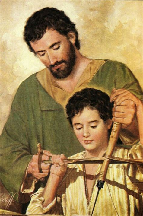 San José Jesus Painting Child Jesus St Joseph Catholic