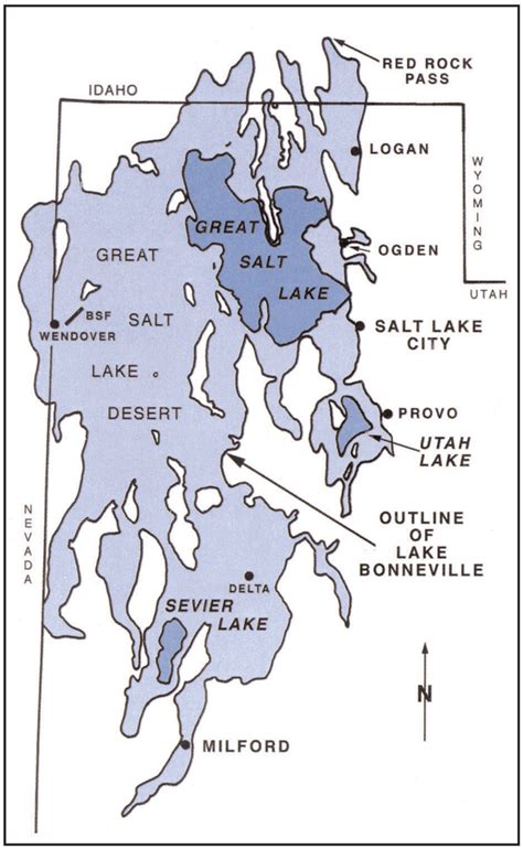 Great Salt Lake Lake Bonneville And Bear Lake Utah Geological Survey