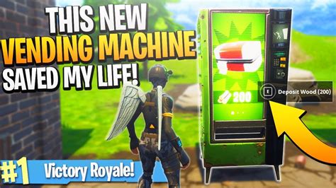 More notably, vending machines also give your wood, metal, and brick resources another purpose besides just building walls and stairs in fortnite's late game. This NEW VENDING MACHINE Saved MY LIFE! - PS4 Pro Fortnite ...