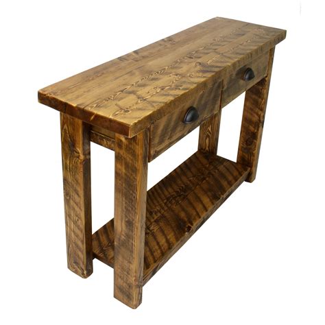 Rustic Entryway Table With Drawers Four Corner Furniture Bozeman Mt