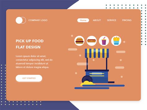 Jonesboro2go is a restaurant delivery service featuring online food ordering to jonesboro, ar. Pick Up Your Food flat design concept for Food Delivery app - UpLabs