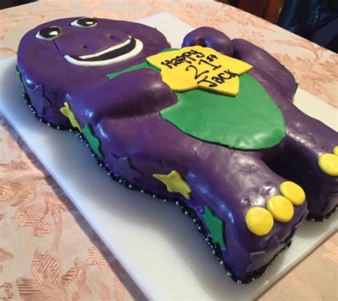 Barney The Dinosaur Cake Barney The Dinosaurs Dinosaur Cake Cakes