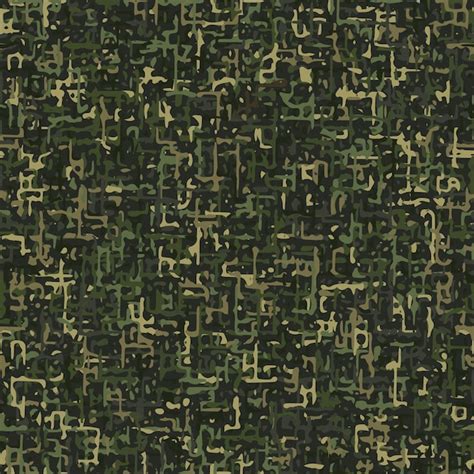 Premium Vector Seamless Green Camouflage Pattern With Small Abstract