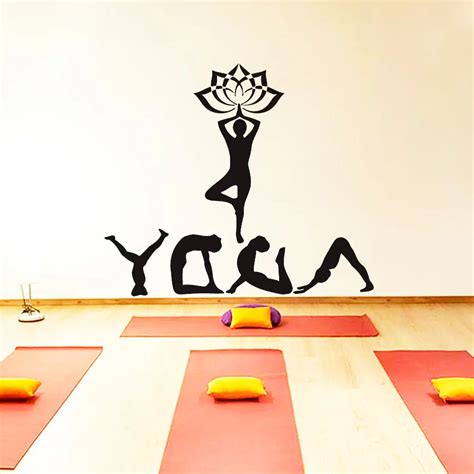 Yoga Meditation Sport Namaste Decal Vinyl Sticker Home Decor Yoga