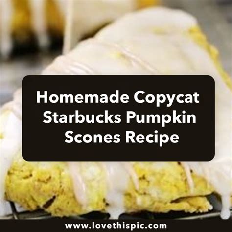 Homemade Copycat Starbucks Pumpkin Scones Recipe