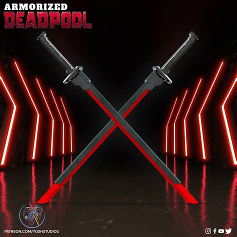 Armorized Deadpool Swords 3d Print File Stl Etsy Australia