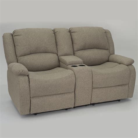 Recpro Charles 67 Double Rv Wall Hugger Recliner Sofa With Console In