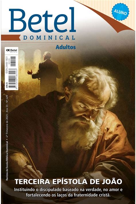 Revista Betel Dominical Adulto Aluno 4º Tri 2023 Editora Betel