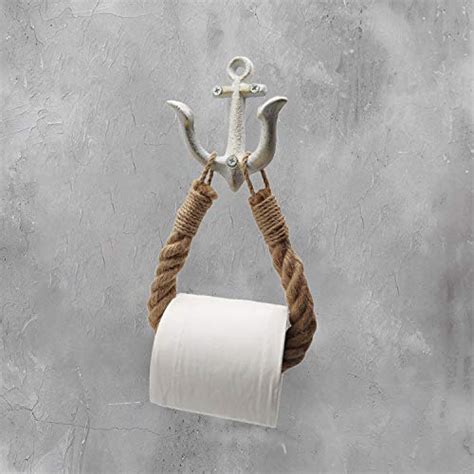 White wood free standing toilet paper roll holder bathroom storage cabinet. Nautical Rope Toilet Paper Holder Coastal Towel Holder ...