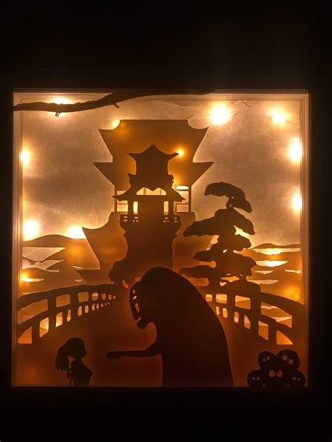 Anime-Themed Lighted Silhouette Shadow Box DIGITAL TEMPLATE | Etsy